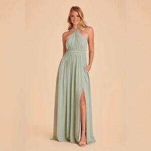 NWT Birdie Grey Kiko Sage Green Maxi Dress Size S